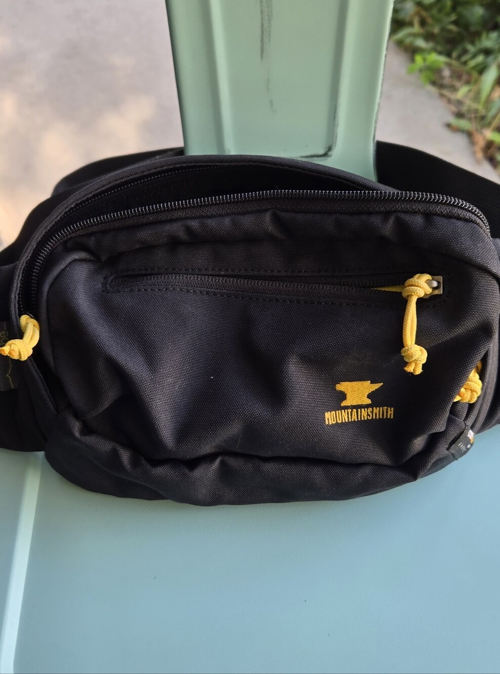 Mountainsmith Black Waist Pack with Yellow Accents